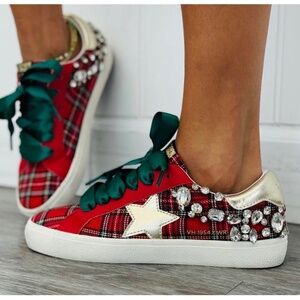 VH x WR Perfectly Plaid Crystal Sneaker